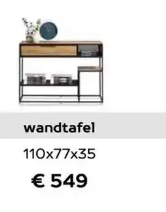 Henders & Hazel Wandtafel aanbieding