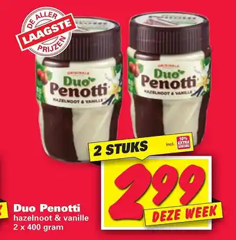 Nettorama Duo penotti 400gram aanbieding