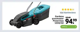 GAMMA Gardena grasmaaier Powermax 1200/32 aanbieding