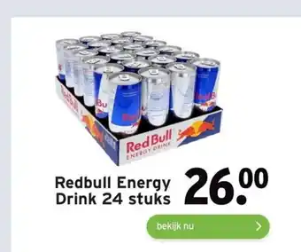 GAMMA Redbull Energy Drink 24 stuks aanbieding