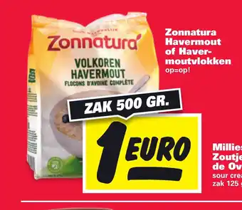 Nettorama Zonnatura Havermout of Havermoutvlokken zak 500 gr, aanbieding