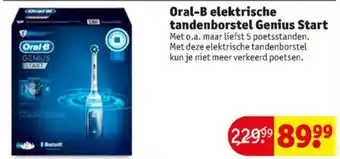 Kruidvat Oral-B Elektrische tandenborstel Genius Start aanbieding