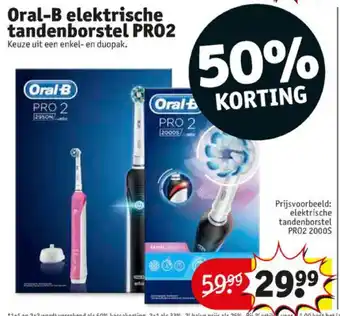 Kruidvat Oral-B Elektrische tandenborstel | PRO2 aanbieding