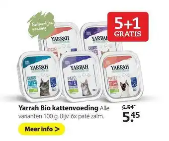 Pets Place Yarrah Bio Kattenvoeding 5+1 Gratis aanbieding