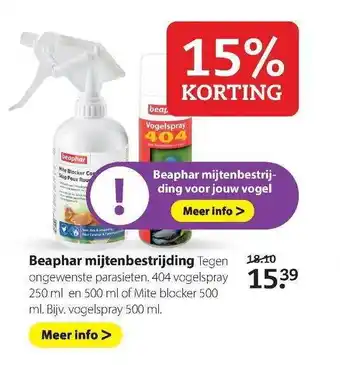 Pets Place Beaphar Mijtenbestrijding aanbieding