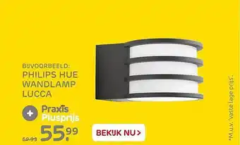 Praxis Philips Hue Wandlamp Lucca aanbieding