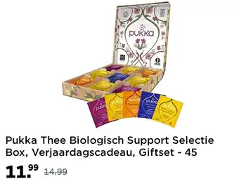 Amazon Pukka Thee Biologisch Support Selectie Box, Verjaardagscadeau, Giftset - 45 zakjes, 9 smaken - 1 box aanbieding