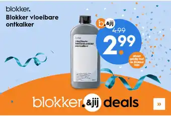 Blokker Blokker en jij deal: Blokker vloeibare koffie ontkalker 4,99/2,99 aanbieding