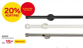 Praxis Roede RVS 160 cm aanbieding