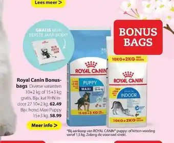 Pets Place Royal Canin Bonusbags aanbieding