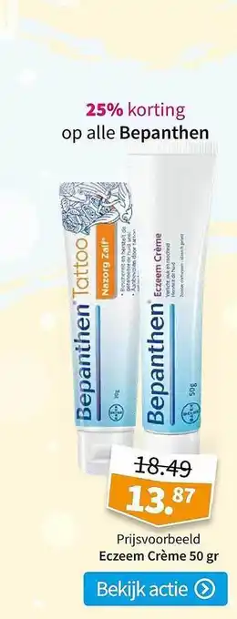 Plein.nl Bepanthen Eczeem Crème 50 Gr 25% Korting aanbieding