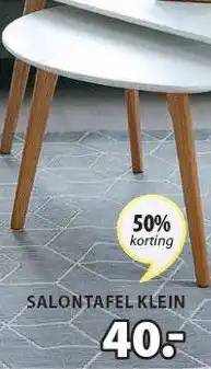 Jysk SALONTAFEL KLEIN aanbieding