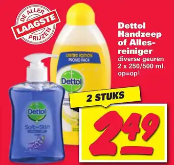 Nettorama Dettol Handzeep of Alles- reiniger aanbieding