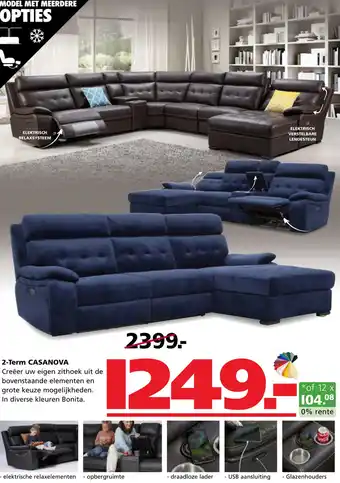 Seats and Sofas 2-Term CASANOVA aanbieding