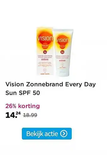 Plein.nl Vision Zonnebrand Every Day Sun SPF 50 aanbieding