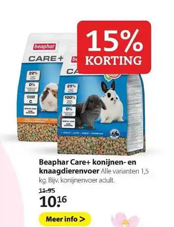 Pets Place Beaphar Care+ Konijnen- En Knaagdierenvoer aanbieding