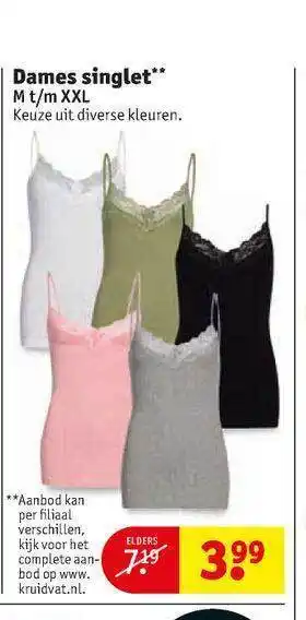 Kruidvat Dames Singlet aanbieding