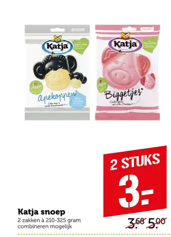 Coop Katja snoep aanbieding