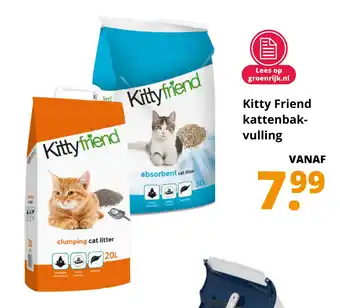 GroenRijk Kitty Friend kattenbakvulling aanbieding