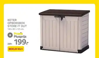 Praxis Keter opbergbox store it out 146  x 82 x 125 cm aanbieding