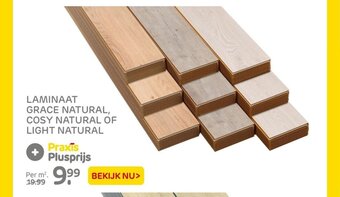 Praxis Laminaat grace natural, cosy natural of licht natural aanbieding