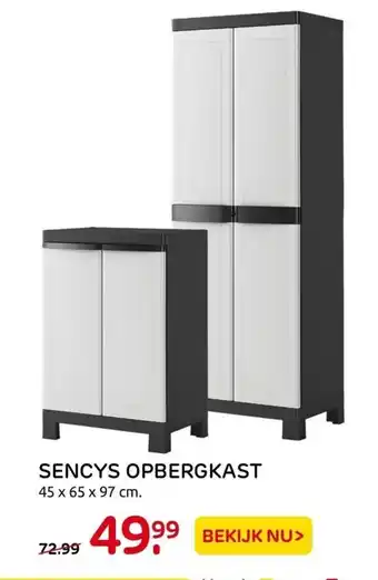 Praxis Sencys opbergkast 45 x 65 x 97 cm aanbieding