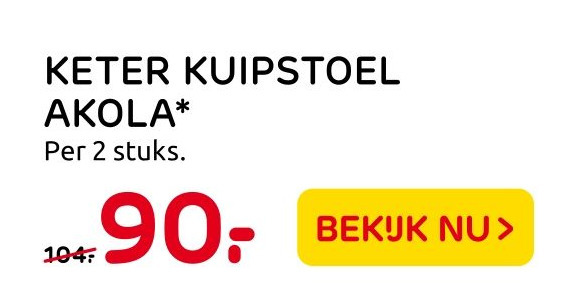 Keter Kuipstoel Akola* aanbieding bij Praxis Keter Kuipstoel Akola* aanbieding bij Praxis