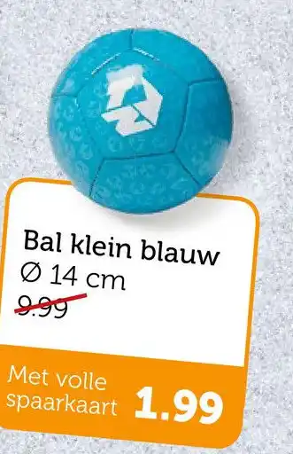 Coop Bal klein blauw aanbieding