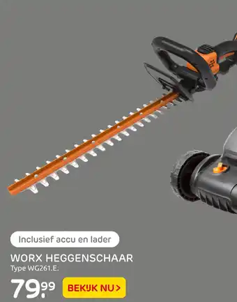 Praxis Worx Heggenschaar Type Wg261.E. aanbieding