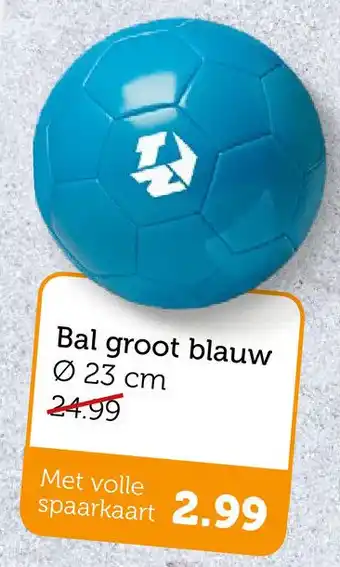 Coop Bal groot blauw aanbieding