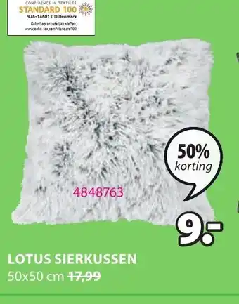 Jysk Lotus Sierkussen 50x50 cm aanbieding