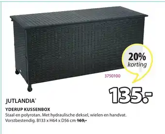 Jysk Jutlandia Yderup Kussenbox B133xH64xD56 cm aanbieding
