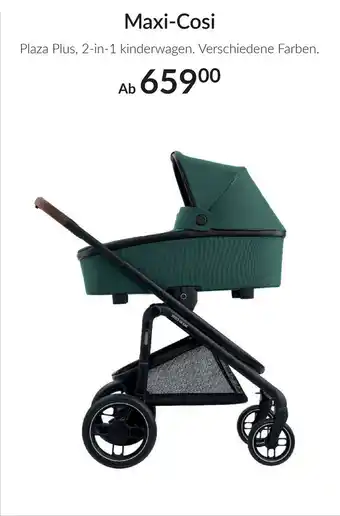 Babypark Maxi-Cosi Plaza Plus, 2-in-1 kinderwagen. Div. kleuren aanbieding