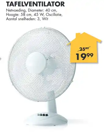 Bouwhof Tafelventilator aanbieding