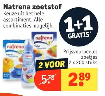 Kruidvat Natrena zoetstof aanbieding