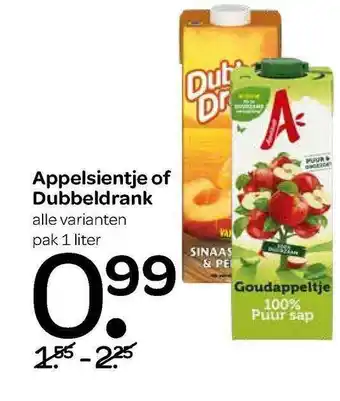 Spar Appelsientje Of Dubbeldrank aanbieding