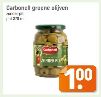 Lekker Makkelijk Carbonell Groene Olijven Zonder Pit aanbieding