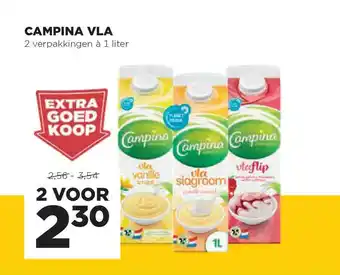 Jumbo Campina vla 1 liter aanbieding