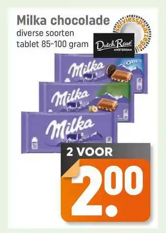 Dagwinkel Milka Chocolade aanbieding