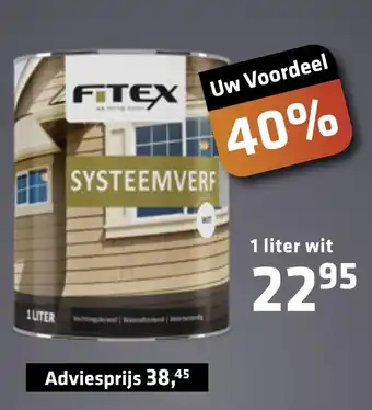 De voordeelmarkt Fitex 1 liter wit aanbieding