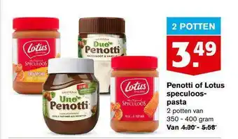 Hoogvliet Penotti Of Lotus Speculoos Pasta aanbieding