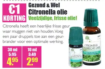 Gezond & Wel Gezond & Wel Citronella olie aanbieding