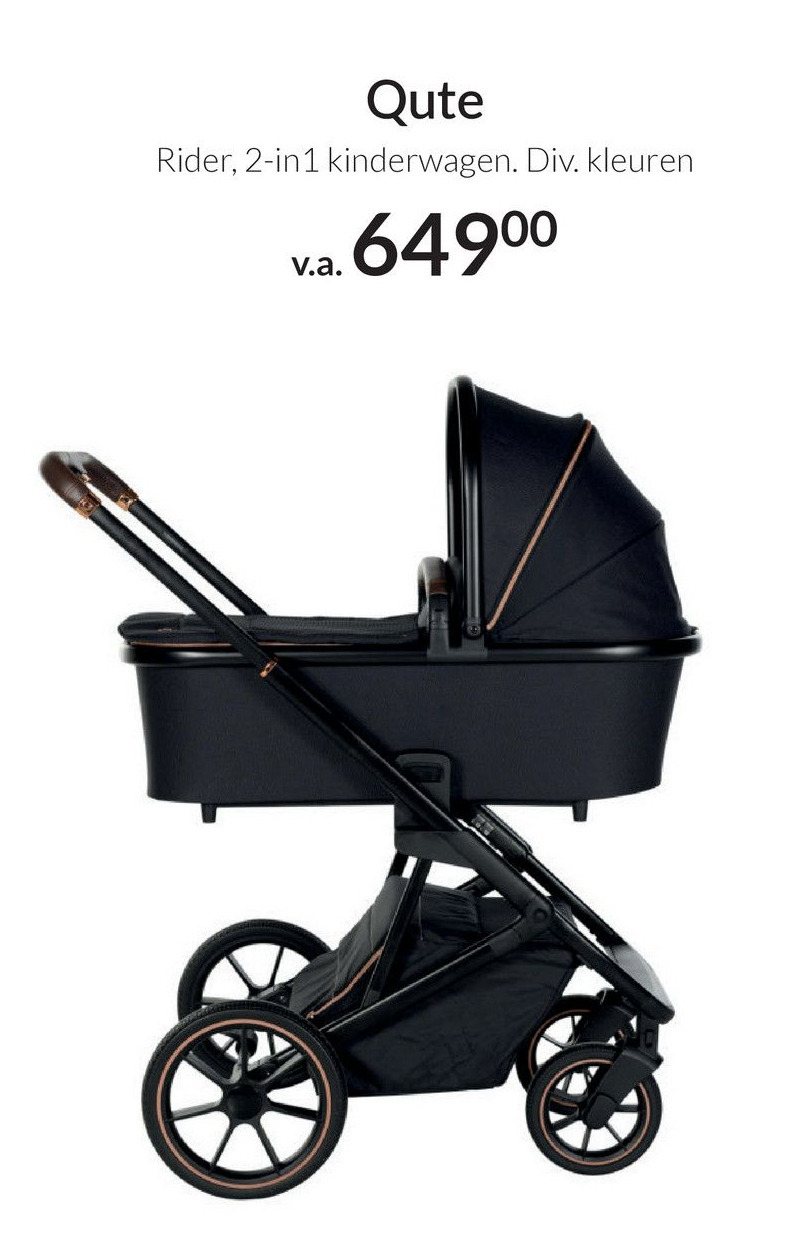 Qute Rider, 2-in1 kinderwagen. Div. kleuren aanbieding bij Babypark