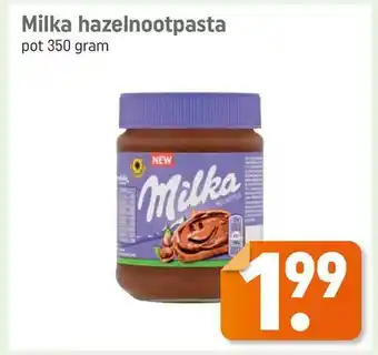 Lekker Makkelijk Milka hazelnootpasta 350 gram aanbieding