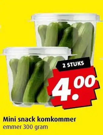 Boni Mini Snack Komkommer aanbieding