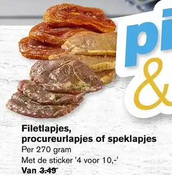 Hoogvliet Filetlapjes, Procureurlapjes Of Speklapjes aanbieding