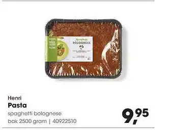 HANOS Henri Pasta aanbieding