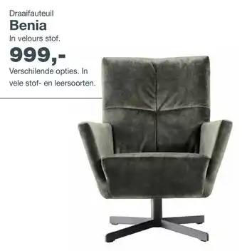 Kruit & Kramer Draaifauteuil benia aanbieding