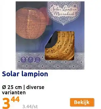 Action Solar lampion aanbieding