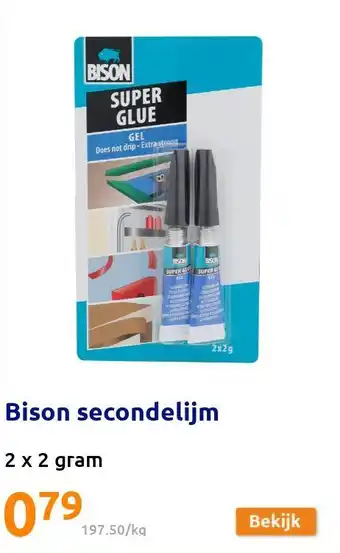 Action Bison secondelijm aanbieding